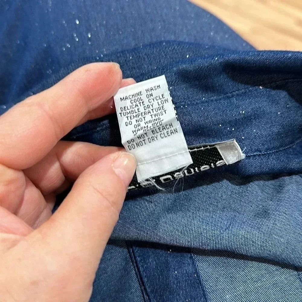 C D Daniels Embroidery With Sparkl Button Down Ts… - image 8